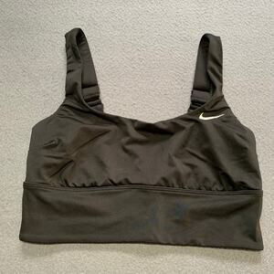 Nike Black Pullover Sports Bra with Thick Adjustable Straps Small